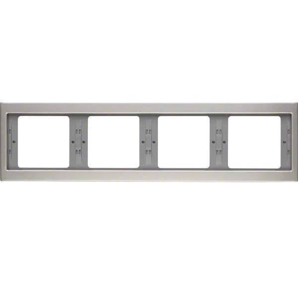 BER K5 Rahmen 13837004 4fach Edelstahl waagerecht BER K5 Rahmen 13837004 4fach Edelstahl waagerecht von BERKER GMBH & CO. KG
