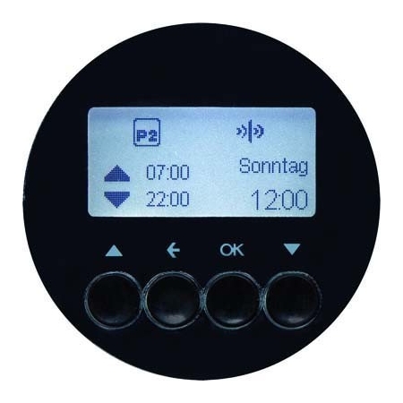 85745131 - KNX-Funk Jalousieschaltuhr schwarz glänzend 85745131 85745131 - KNX-Funk Jalousieschaltuhr schwarz glänzend 85745131 von BERKER