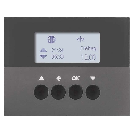 85745175 - KNX-Funk Jalousieschaltuhr anthrazit matt 85745175 85745175 - KNX-Funk Jalousieschaltuhr anthrazit matt 85745175 von BERKER