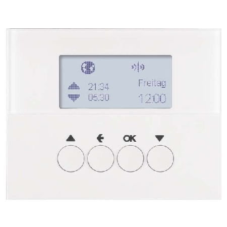 85745179 - KNX-Funk Jalousieschaltuhr polarweiß glänzend 85745179 85745179 - KNX-Funk Jalousieschaltuhr polarweiß glänzend 85745179 von BERKER