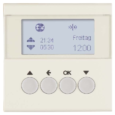 85745182  - KNX-Funk Jalousieschaltuhr weiß glänzend 85745182 von BERKER