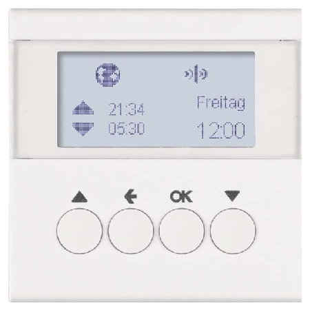 85745188 - KNX-Funk Jalousieschaltuhr polarweiß matt 85745188 85745188 - KNX-Funk Jalousieschaltuhr polarweiß matt 85745188 von BERKER