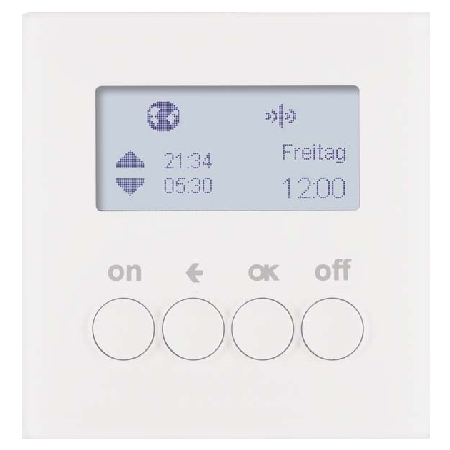 85745229  - KNX-Funk Zeitschaltuhr polarweiß samt 85745229 von BERKER