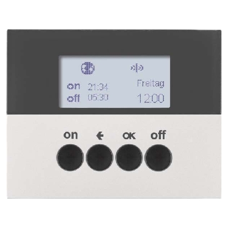 85745277  - KNX-Funk Zeitschaltuhr alu lackiert 85745277 von BERKER