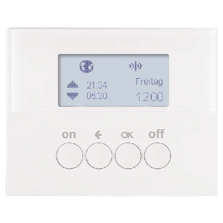 85745279  - KNX-Funk Zeitschaltuhr polarweiß glänzend 85745279 von BERKER