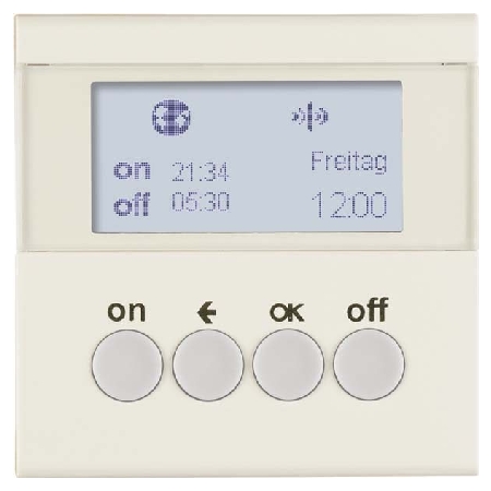 85745282  - KNX-Funk Zeitschaltuhr weiß glänzend 85745282 von BERKER