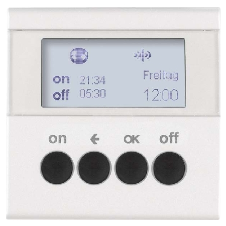 85745288 - KNX-Funk Zeitschaltuhr polarweiß matt 85745288 85745288 - KNX-Funk Zeitschaltuhr polarweiß matt 85745288 von BERKER