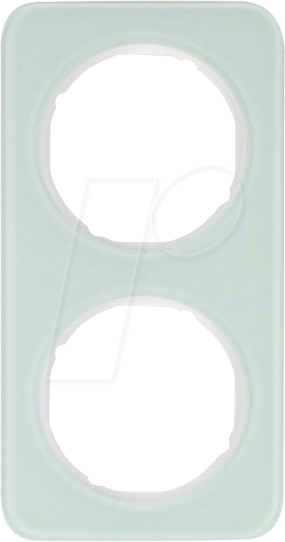 BERKER 10122109 - Rahmen 2fach R.1 Glas, polarweiß von BERKER