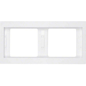 BERKER 2-fach Steckdosenrahmen weiß 15,8 x 8,1 cm BERKER 2-fach Steckdosenrahmen weiß 15,8 x 8,1 cm von BERKER