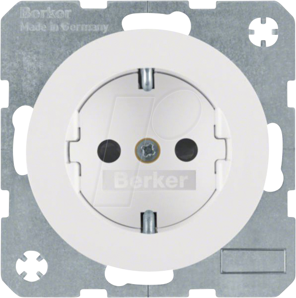 BERKER 41232089 - Steckdose - erhöhtem Berührungsschutz R.1/R.3 polarweiß, glänzen von BERKER