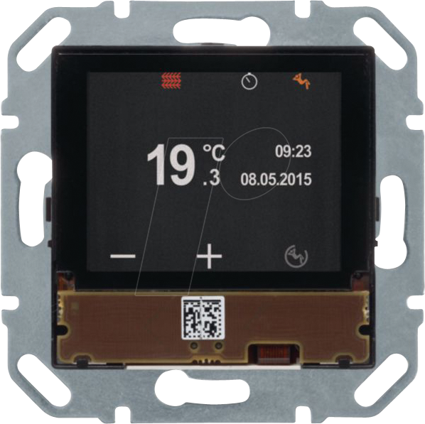 BERKER 80440100 - KNX Temperaturregler, mit TFT-Display, integriertem Busankoppler von BERKER