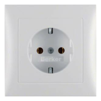 Berker 47429909 Steckdose mit Abdeckplatte pwm von BERKER
