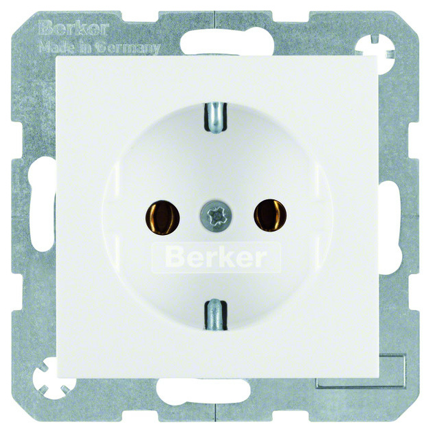 Berker 47438912 SCHUKO-Steckdose S.1 Glas rot, Berker 47438912 SCHUKO-Steckdose S.1 Glas rot, von BERKER