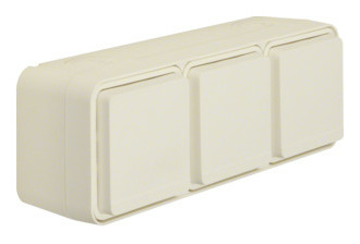 Berker 47733512 Steckd. SCHUKO 3f. waager. AP von BERKER