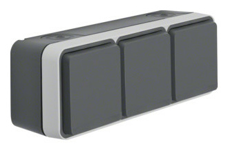 Berker 47733515 Steckd. SCHUKO 3f. waager. AP Berker 47733515 Steckd. SCHUKO 3f. waager. AP von BERKER