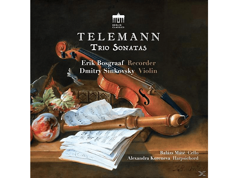 Dmitry Sinkovsky, Erik Bosgraaf - Telemann Trio Sonatas (CD) von BERLIN CLA