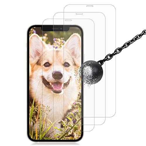 BERMIEU [3 Stück] Schutzfolie für IPhone 12 Panzer Schutz Glas, 9H Panzerglasfolie, Anti-Kratzen Schutzglas, Anti-Fingerabdruck Panzerfolie, HD Displayschutzfolie für IPhone 12 Pro - (Transparent) von BERMIEU