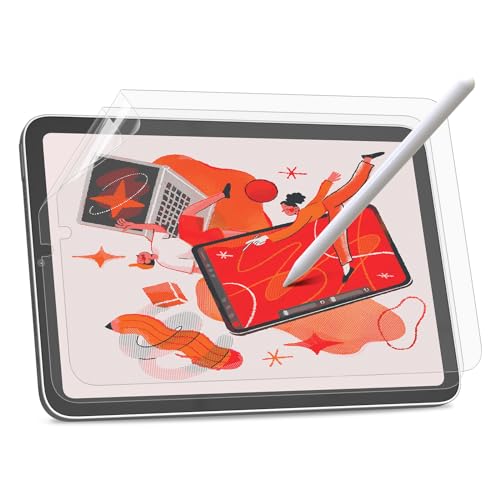 BERSEM 2 Stück Papier Schutzfolie Kompatibel mit iPad Mini 6 (8.3 Zoll) 2021 PET-Folie zum Zeichnen, Blendschutz, Blasenfrei, Hohe Berührungsempfindlichkeit, Fallfreundlich von BERSEM