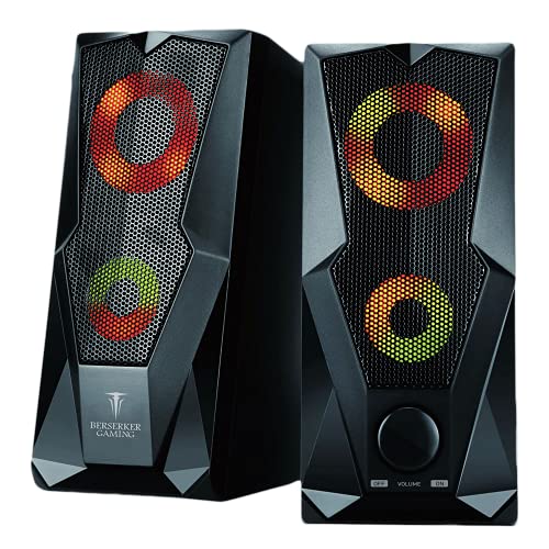 BERSERKER Brokk 2.0 Gaming-Lautsprecher, 6W RMS, USB-Stromversorgung, RGB-Beleuchtung, Schwarz BERSERKER Brokk 2.0 Gaming-Lautsprecher, 6W RMS, USB-Stromversorgung, RGB-Beleuchtung, Schwarz von BERSERKER