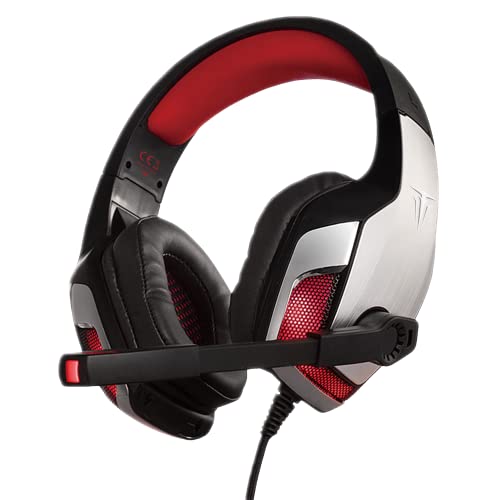 BERSERKER Gaming Headset mit 50-mm-Treibern, 2,0-Stereosound, LED-Beleuchtung, Einstellbares Mikrofon, 2,1 m Kabel BERSERKER Gaming Headset mit 50-mm-Treibern, 2,0-Stereosound, LED-Beleuchtung, Einstellbares Mikrofon, 2,1 m Kabel von BERSERKER