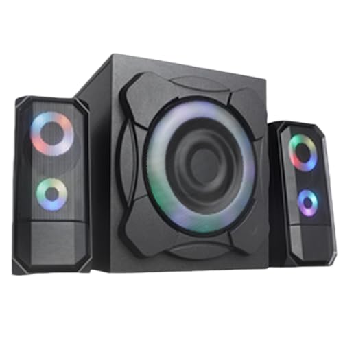 BERSERKER Thor 2.1 Lautsprecher-System, 55W RMS, RGB-Beleuchtung, Bluetooth/USB/AUX, Schwarz BERSERKER Thor 2.1 Lautsprecher-System, 55W RMS, RGB-Beleuchtung, Bluetooth/USB/AUX, Schwarz von BERSERKER