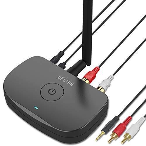 Besign Hohe Reichweite BE-RCA Bluetooth Musik Empfänger,Wireless Audio Adapter für Musik-Streaming-Sound System und Lautsprecher Arbeitet mit Smartphones und Tablets, RCA, AUX Klinke, Schwarz Besign Hohe Reichweite BE-RCA Bluetooth Musik Empfänger,Wireless Audio Adapter für Musik-Streaming-Sound System und Lautsprecher Arbeitet mit Smartphones und Tablets, RCA, AUX Klinke, Schwarz von BESIGN