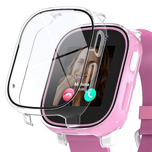 BESINPO 1 Stück Hülle für XPLORA X6 Play mit Displayschutz, 360 Grad Rundumschutz Stoßfest Schutzhülle HD Ultradünne Gehäuse Kratzfest Case für XPLORA X6 Play, Transparent von BESINPO