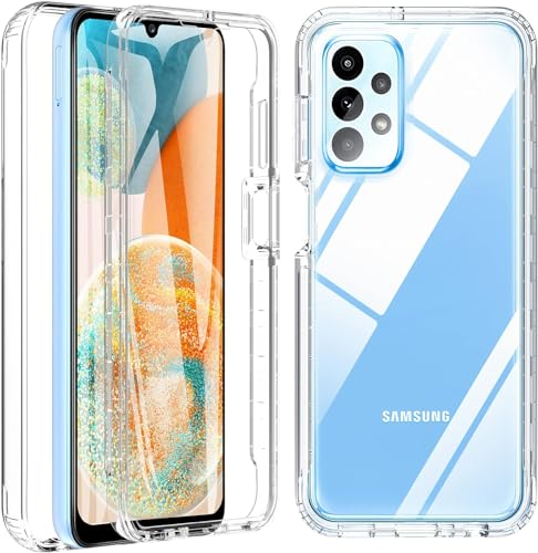 BESINPO Für Samsung Galaxy A04s Hülle/Samsung A13 Hülle, 360 Robust Stoßfest Handyhülle Mit Eingebautem Displayschutz Schutzhülle für Samsung A04s / A13 5g 4g - Transparent von BESINPO