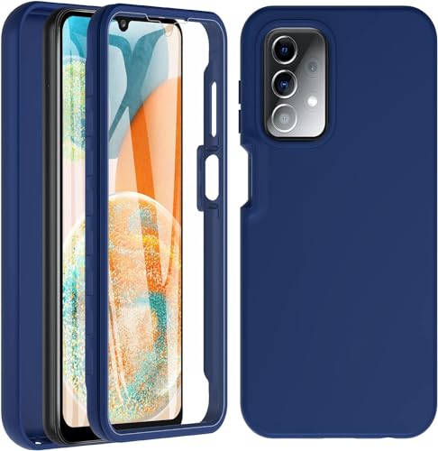 BESINPO Für Samsung Galaxy A04s Hülle/Samsung A13 Hülle, Mit Eingebautem Displayschutz Case Stoßfest Handyhülle, Schutzhülle für Samsung A04s / Galaxy A13 4g / Galaxy A13 5g -Navy Blue von BESINPO