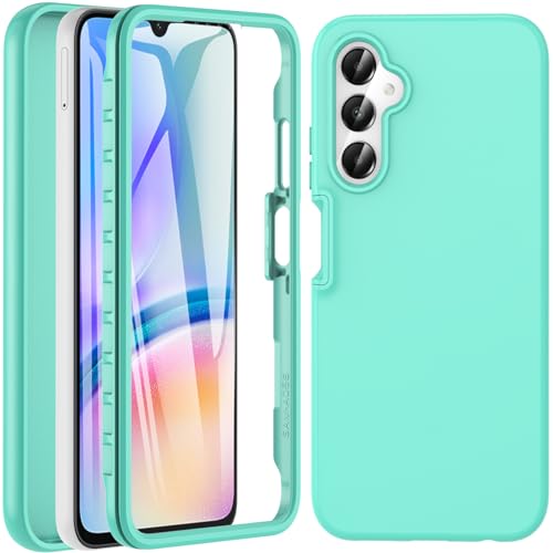 BESINPO Für Samsung Galaxy A05S Hülle, Galaxy A05s Hülle, Silikon Mit Displayschutz 360 Grad Rundumschutz Stoßfest Robuste Handyhülle Schutzhülle Outdoor Bumper Cover Case für Samsung A05S Grün von BESINPO