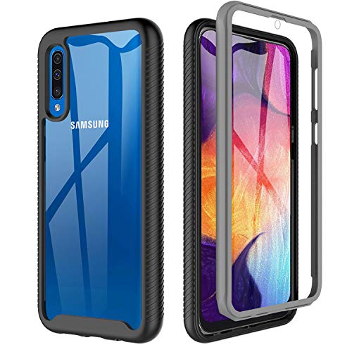 BESINPO Samsung Galaxy A50 Hülle, A30S Hülle Stoßfest Transparent Hülle 360 Grad Rundumschutz Case mit Eingebautem Displayschutz Robust Bumper Handyhülle Schutzhülle für Samsung A50/ A50S/ A30S von BESINPO