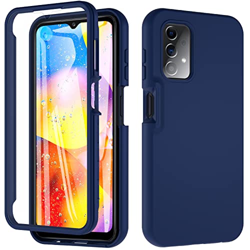 Für Samsung Galaxy A13 Hülle,Samsung A13 Hülle,360 Grad Case Rundumschutz Robust Cover mit Eingebautem Displayschutz Bumper Schutzhülle Handyhülle für Samsung A13 4G (Blau) von BESINPO