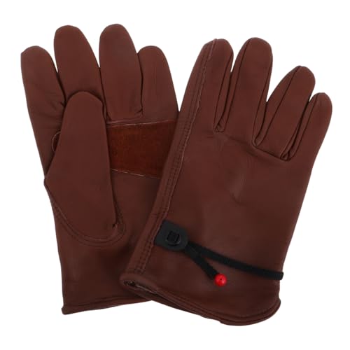 BESPORTBLE 1 Paar Grill Anti Bauhandschuhe Autoreparaturhandschuhe Motorradhandschuhe Für Herren Handschuhe Zum Kochen Haushaltsreinigungshandschuhe Fleischhandschuhe Braune Deckschicht von BESPORTBLE