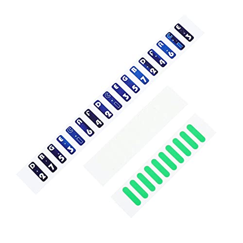 BESPORTBLE 1 Satz Aufkleber für Daumenklavierskalen Musik Zubehör Mini-Daumen Erwachsene piano noten aufkleber keyboard noten aufkleber Waage Aufkleber Kalimba-Notizaufkleber Papier Blue von BESPORTBLE