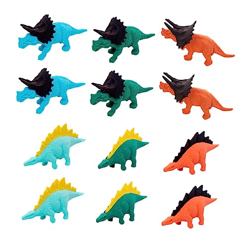 BESPORTBLE 16Stücke Cartoon Dinosaurier Radiergummi Niedliche Schreibwaren Perfektes Für Kindergartenkinder Für Kreative Bastelarbeiten Und Schulbedarf Zufälliger Stil von BESPORTBLE
