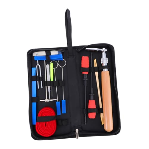 BESPORTBLE 16Stücke Teiliges Klavier Stimmwerkzeugset mit Hämmern und Aufbewahrungskoffer Professionelles Piano Tuning Kit für Präzise Stimmungen und Einfaches Handling von BESPORTBLE