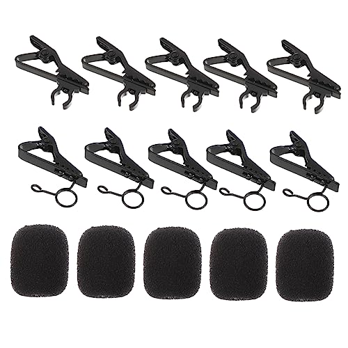 BESPORTBLE 18Stücke Mic Circle Clips Set Teiliges Mikrofon Zubehör Mit Schwammabdeckungen Und Clips Für Sichere Befestigung Für Lavaliermikrofone Und Professionelle Anwendungen von BESPORTBLE