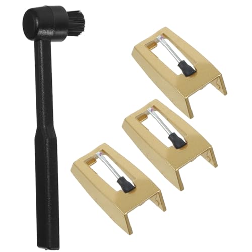 BESPORTBLE 1Satz Nadel Mit Reinigungsbürste Hochwertige Phonographennadel Für Vinylplatten Ersatznadel Für Zubehör Präzise Klangwiedergabe von BESPORTBLE