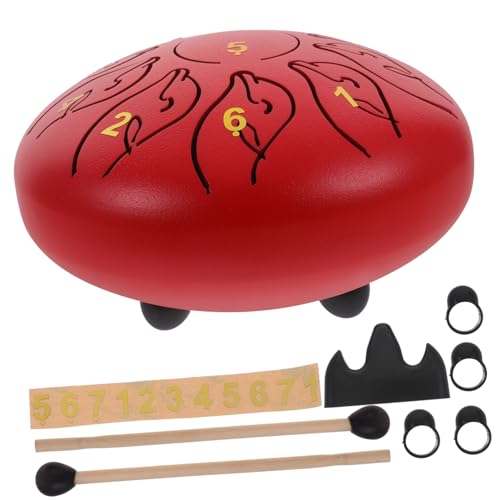 BESPORTBLE 1Satz Zungentrommel Töne Kreative Stahlzungen Trommel für Anfänger mit Trommelstock und Zubehör Schlaginstrument für Meditation und Key BESPORTBLE 1Satz Zungentrommel Töne Kreative Stahlzungen Trommel für Anfänger mit Trommelstock und Zubehör Schlaginstrument für Meditation und Key von BESPORTBLE