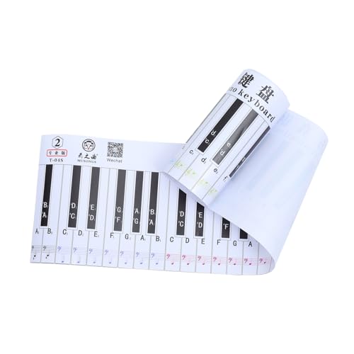 BESPORTBLE 1Stück Piano Tastatur Aufkleber Tasten Klavier Noten Leitfaden Mit Fingernvergleichsdiagramm Für Anfänger Lernen Der Klavierschlüssel Und Musiktheorie BESPORTBLE 1Stück Piano Tastatur Aufkleber Tasten Klavier Noten Leitfaden Mit Fingernvergleichsdiagramm Für Anfänger Lernen Der Klavierschlüssel Und Musiktheorie von BESPORTBLE