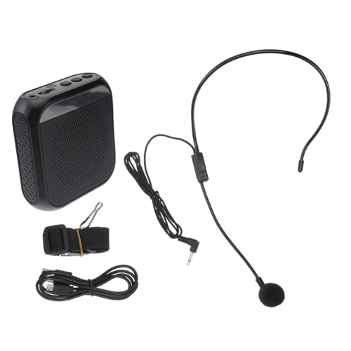BESPORTBLE 1Stück Tragbarer Sprachverstärker Mit Mikrofon Multifunktionaler Sound Lautsprecher Für Lehrer Trainer Und Vorträge Einstellbares Headset Leicht Und Kompakt Schwarz BESPORTBLE 1Stück Tragbarer Sprachverstärker Mit Mikrofon Multifunktionaler Sound Lautsprecher Für Lehrer Trainer Und Vorträge Einstellbares Headset Leicht Und Kompakt Schwarz von BESPORTBLE