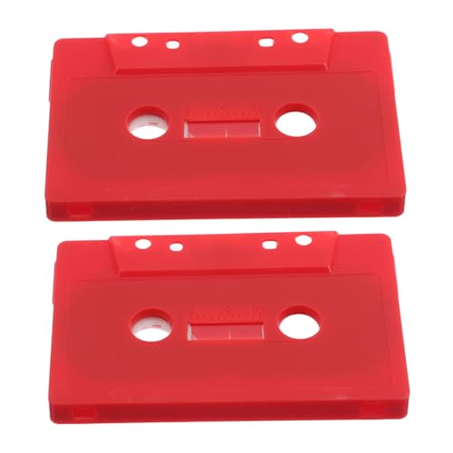 BESPORTBLE 2 Stück Retro-kassette Musikkassettendekoration Dekorationsbänder Leere Tonbänder Kassettenband Leer Dekorative Kassette Kassetten-ornament Musikkassetten- Rot Plastik BESPORTBLE 2 Stück Retro-kassette Musikkassettendekoration Dekorationsbänder Leere Tonbänder Kassettenband Leer Dekorative Kassette Kassetten-ornament Musikkassetten- Rot Plastik von BESPORTBLE