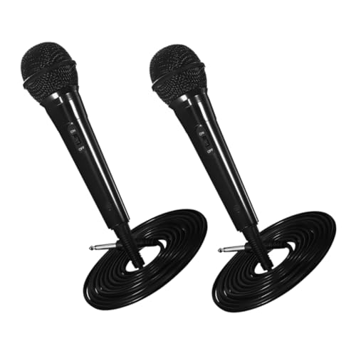 BESPORTBLE 2 Stück kabelgebundenes Mikrofon Dynamischer Mikrofonhandheld Ausrüstung für Tonstudios Karaoke-Maschine für Erwachsene Mikrofon für Gesangssingen Metall Black BESPORTBLE 2 Stück kabelgebundenes Mikrofon Dynamischer Mikrofonhandheld Ausrüstung für Tonstudios Karaoke-Maschine für Erwachsene Mikrofon für Gesangssingen Metall Black von BESPORTBLE