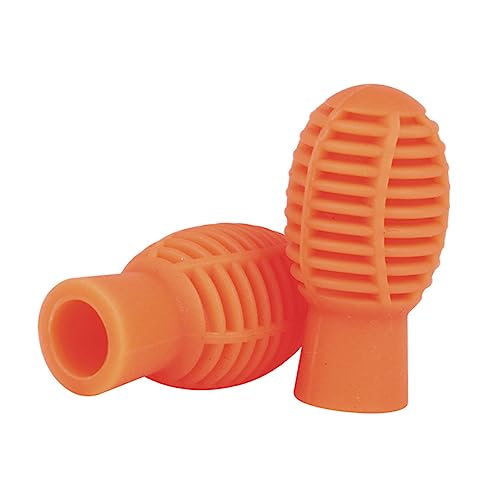 BESPORTBLE 2Stücke Drumstick Cover für Trommelstöcke Strapazierfähig und Geräuschreduzierend für Schlagzeuger Übung ohne Störung Orangefarben Langlebiges Zubehör von BESPORTBLE