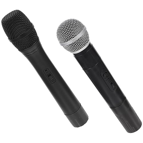 BESPORTBLE 2Stücke Mikrofon Simulation Mikrofon Für Kleine Reporter Requisiten Für Auftritte Und Fotos Für Rollenspiele Und Karaoke Aktivitäten von BESPORTBLE