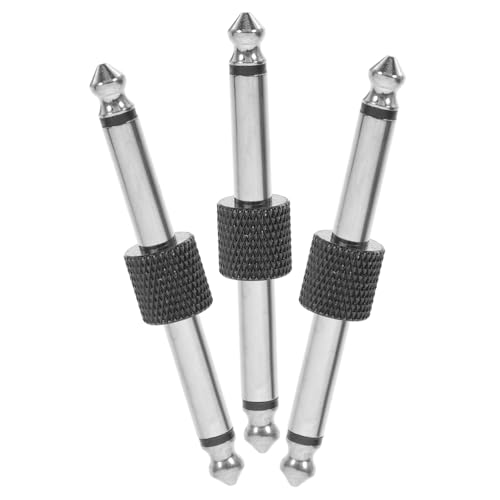 BESPORTBLE 3Stücke Gitarren Patch Adapter Gerader Für Pedalboards Kompatibel Mit Musikinstrumenten Stabil Und Langlebig Für Effektpedale Und Keyboards von BESPORTBLE