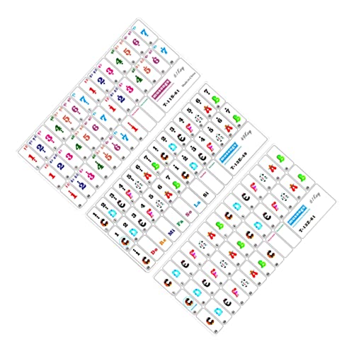 BESPORTBLE 3Stücke Klavier Tastaturaufkleber Für Anfänger Teiliges Mit Tierdesign Abnehmbar Und Transparent Für Tasten Pianos Und Keyboards Erleichtert Das Erlernen Der Noten von BESPORTBLE