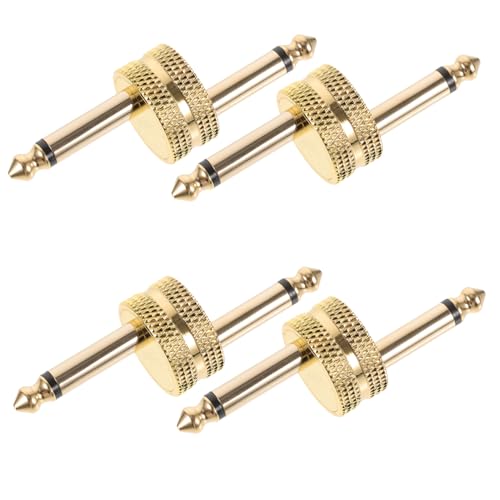 BESPORTBLE 4Stücke Gitarrenpedal Kupplungen Vergoldeter Audioadapter für Effektpedale Kompatibel mit Lautsprechern und Kopfhörern Einfache Installation und Hohe Zuverlässigkeit BESPORTBLE 4Stücke Gitarrenpedal Kupplungen Vergoldeter Audioadapter für Effektpedale Kompatibel mit Lautsprechern und Kopfhörern Einfache Installation und Hohe Zuverlässigkeit von BESPORTBLE