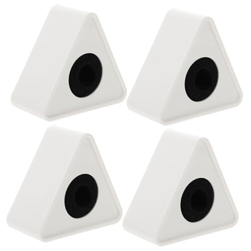 BESPORTBLE 4Stücke Teiliges Triangular Mikrofon Flaggenstation aus Interview Mikrofon Halterung mit Großem Logo Bereich für Einfache Identifikation bei Auftritten und Interviews von BESPORTBLE