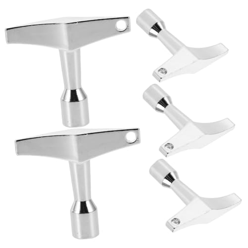 BESPORTBLE 5-teiliger Schlagzeugschlüssel: Standard-drum-key Aus Metall Mit Quadratischem Ansatz, Zubehör Zum Stimmen Von Musikinstrumenten, Percussion Verbessert Das Spielerlebnis BESPORTBLE 5-teiliger Schlagzeugschlüssel: Standard-drum-key Aus Metall Mit Quadratischem Ansatz, Zubehör Zum Stimmen Von Musikinstrumenten, Percussion Verbessert Das Spielerlebnis von BESPORTBLE